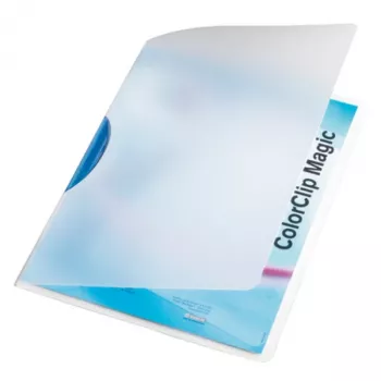 Leitz ColorClip Magic - zils, vāka mape, A4, polipropilēns