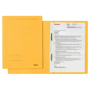 Leitz 30030015 mape Cardboard, Plastic Yellow A4