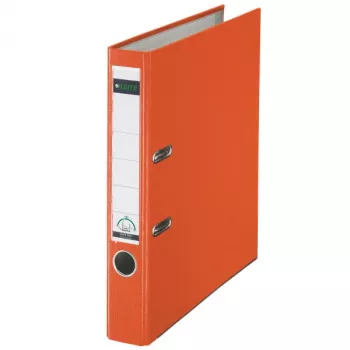 Leitz 180° Lever Arch File, plastmasa, A4, polietilēns, oranžs, 350 lapas, 5 cm, 285 mm