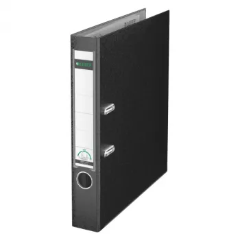Leitz 180° Lever Arch File plastmasas 50 mm gredzenu mape A4 Melna