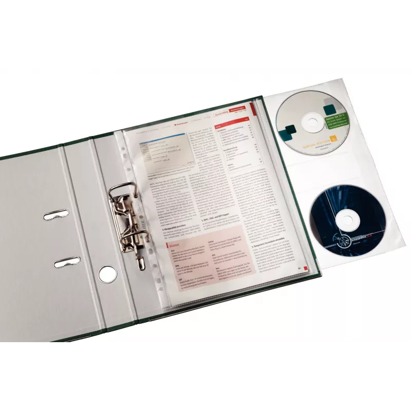 Leitz Premium CD Kabata A4, 30% pirmslietošanas pārstrādāta plastmasa