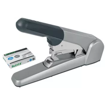 Leitz Heavy Duty Flat Clinch Skavotājs, 60 loksnes, Pelēks, Gaiši pelēks, Standarta sašūšana, 25/10, 6 cm, 110 skavas