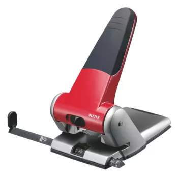 Leitz Heavy Duty 5180 caurumotājs 65 lapām Sarkans