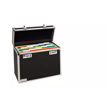 Leitz Mobile Filing Case Lockable A4, Melns, Hroms, Plastmasa, Kombinācijas slēdzene, 15 L, 366 mm, 165 mm