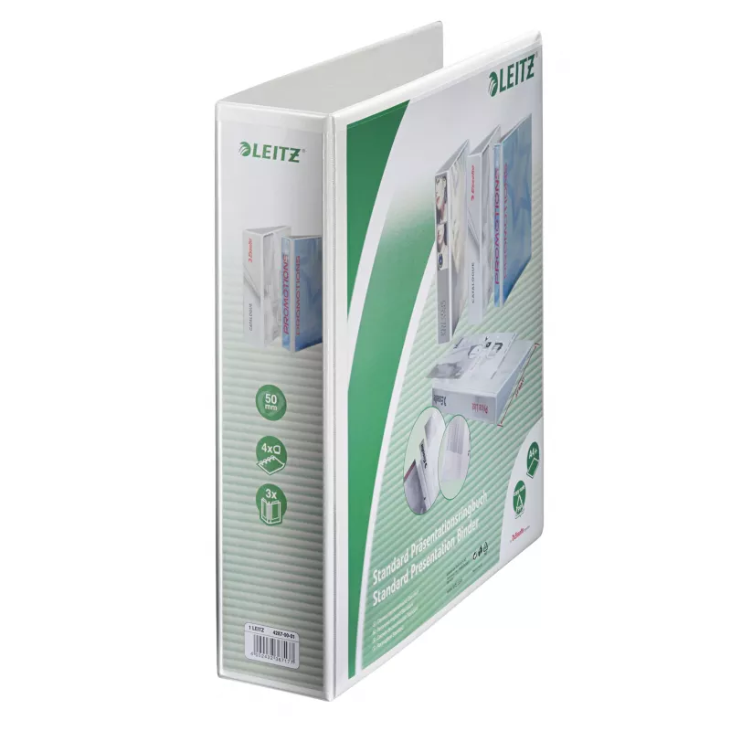 Leitz 42870001 ringa mape A4 balta