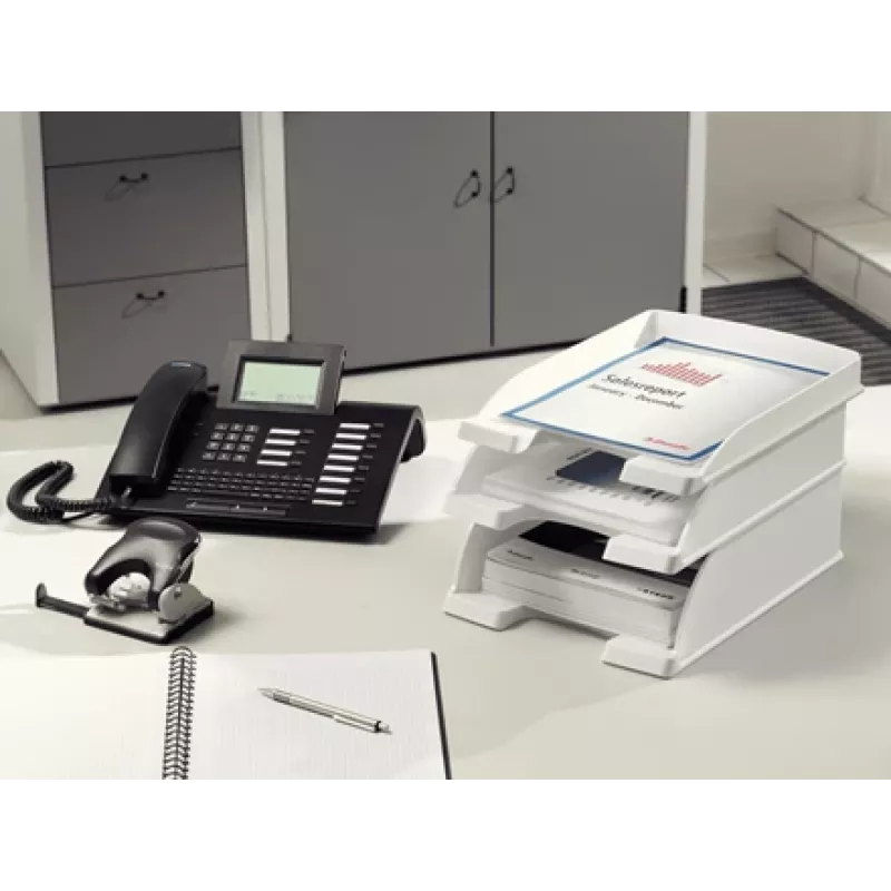 Leitz Letter tray Plus Jumbo, plastmasa, balta, A4, 255 x 103 x 357 mm, 340 g, 1 gab.