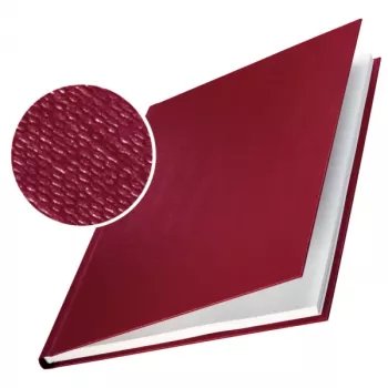 Leitz impressBIND cietie linu vāki 10,5 mm, A4, kartons, sarkani, 105 lapas, 1,05 cm, 216 mm
