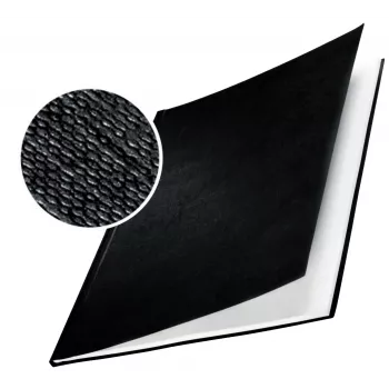 Leitz impressBIND cietie vāki Lins 14,0 mm, A4, kartons, melni, matēti, 140 lapas, 1,4 cm