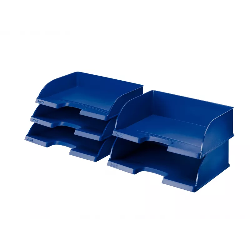 Leitz Letter tray Plus Landscape Jumbo, Plastmasa, Zils, A4, 350 x 245 x 97 mm