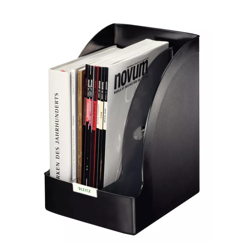 Leitz Magazine file Plus Jumbo, Melns, Plastmasa, A4, 213 x 321 mm