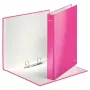 Leitz Ringbinder WOW Laminēts A4+ 2DR/25mm, Roze, Balts