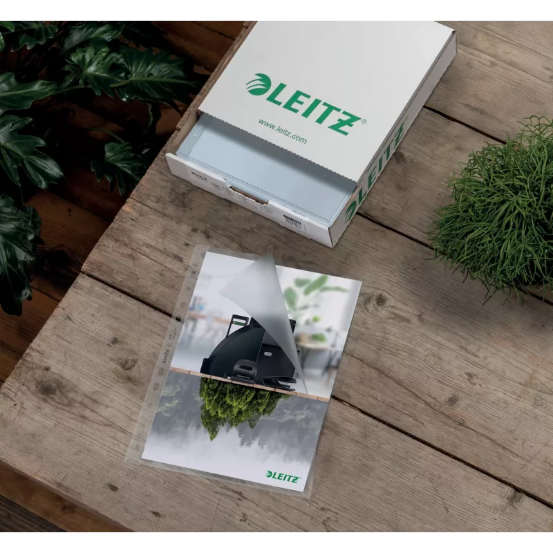 Leitz Recycle A4 Kabatiņa, 210 x 297 mm (A4), Caurspīdīga, Polipropilēns (PP), Portretorientācija, 0.1 mm, 230 mm