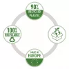 Leitz Recycle A4 Kabatiņa, 210 x 297 mm (A4), Caurspīdīga, Polipropilēns (PP), Portretorientācija, 0.1 mm, 230 mm