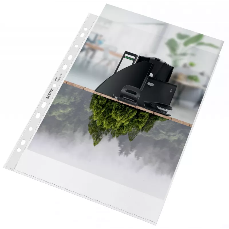Leitz Recycle A4 Kabatiņa, 210 x 297 mm (A4), Caurspīdīga, Polipropilēns (PP), Portretorientācija, 0.1 mm, 230 mm