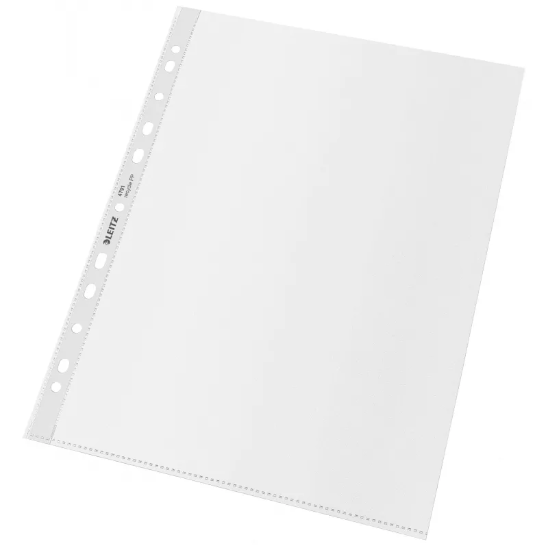 Leitz Recycle A4 Kabatiņa, 210 x 297 mm (A4), Caurspīdīga, Polipropilēns (PP), Portretorientācija, 0.1 mm, 230 mm