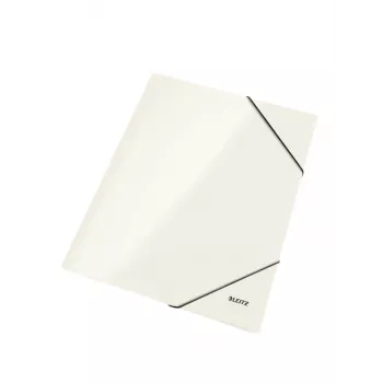 Leitz 3-Atloku Mape WOW Card/POB A4, A4, Polipropilēns (PP), Metālisks, Balts, 250 lapas, 241 mm, 5 mm