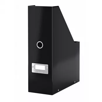Leitz Click & Store WOW žurnālu vāks, melns, kartons, 103 x 253 x 330 mm