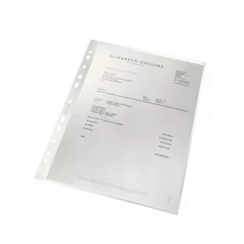 Leitz Recycle A4 Kabatas mape, 210 x 297 mm (A4), Caurspīdīga, Polipropilēns (PP), Portreta, 80 g/m², 0.1 mm