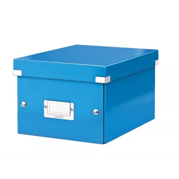 Leitz Click & Store WOW mazā uzglabāšanas kaste, zila, kartons, 220 mm, 160 mm, 540 g