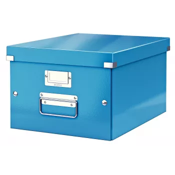 Leitz Click & Store WOW vidēja izmēra glabāšanas kaste, zila, kartons, 16.7 L, 281 mm, 200 mm, 265 x 335 x 188 mm