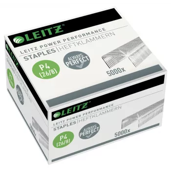 Leitz Power Performance P4 26/8 skavas, kastīte 5000 gab.