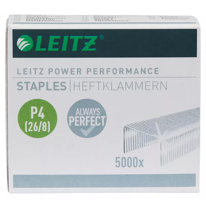 Leitz Power Performance P4 26/8 skavas, kastīte 5000 gab.