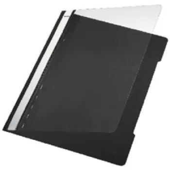 Leitz Standard plastmasas mape melna A4 PVC (25)