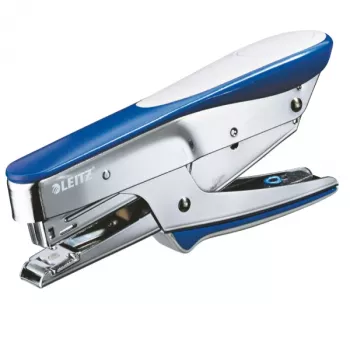 Leitz Plier 5545 skavotājs, 15 lapas, augšējā iekraušana, zils, metālisks