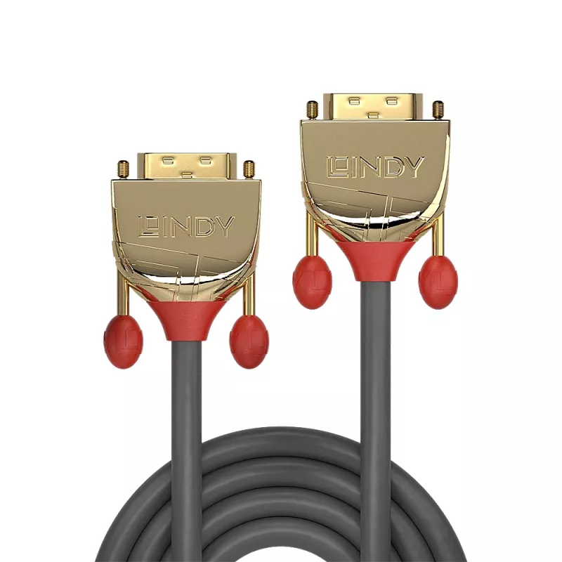 Lindy 3m DVI-D Dual Link kabelis, Gold Line
