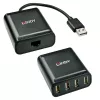 Lindy 60m 4 Portu USB 2.0 Cat.6 Pagarinātājs