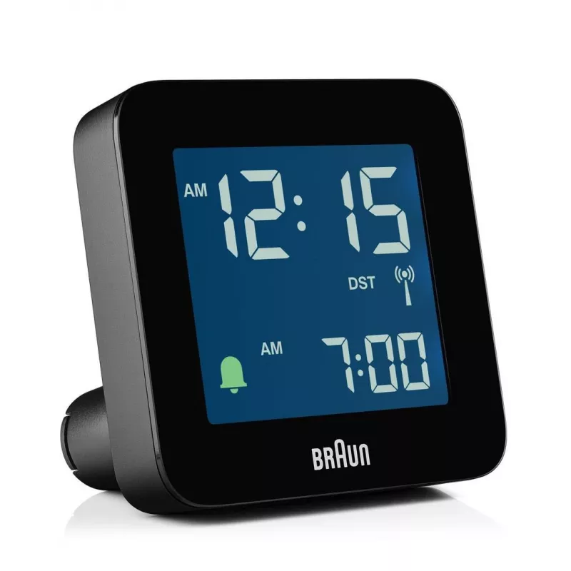 Braun BC09-DCF digitālais modinātājpulkstenis Melns