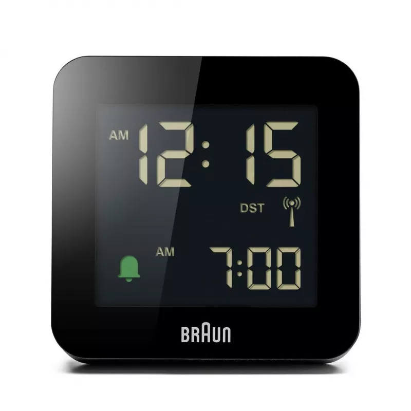 Braun BC09-DCF digitālais modinātājpulkstenis Melns