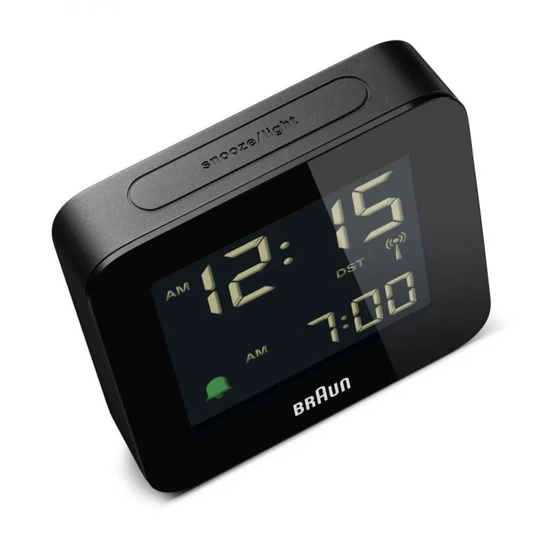 Braun BC09-DCF digitālais modinātājpulkstenis Melns