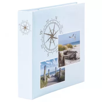 Hama Compass fotoalbums zils, brūns, zaļš 200 lapas 10 x 15 cm
