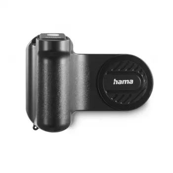 Magnētiskais viedtālruņa rokturis HAMA MagGrip Grip, melns, plastmasa, 130×50×100 mm