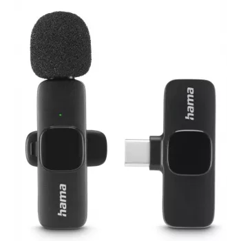 Hama Smart Wireless Black Lavaljēra mikrofons