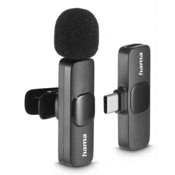 Hama Smart Wireless Black Lavaljēra mikrofons