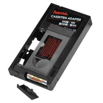 Hama 00044704 VHS-C adapteris melnā krāsā