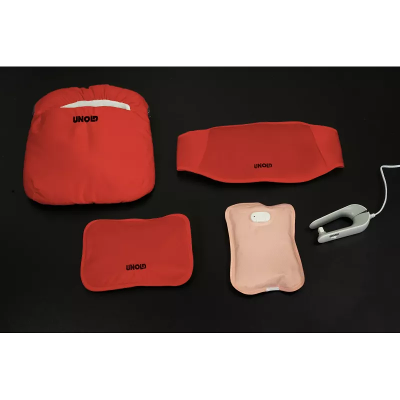Unold Wärmi Premium Set - Elektriskā sildpudele 86023 380 W Sarkana