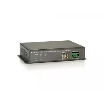 LevelOne PoE uztvērējs hibrīda kabelim, 1 PoE izeja, 2000 m, 100 Mbit/s