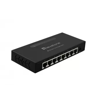 LevelOne 8-Portu Gigabit Slēdzis, Nepārvaldāms, Gigabit Ethernet (10/100/1000), Sienas montāžai