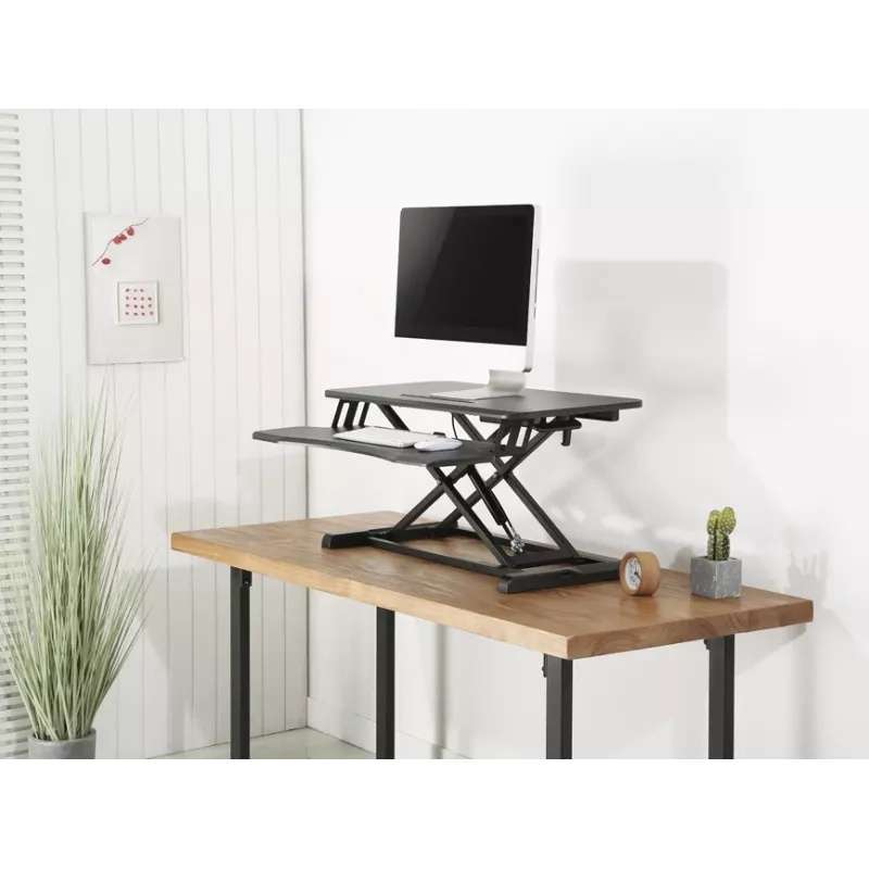 Equip ERGO 650840 Pārvietojams Galda Pacēlājs Melns