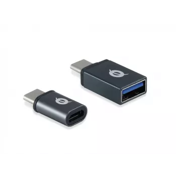 Conceptronic DONN04G USB-C uz USB A/MicroB OTG adapteru komplekts 2 gab., 10Gbps (C-A), 480Mbps (C-MicroUSB)