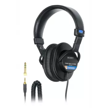 Sony MDR7506 profesionālas austiņas, vadu, slēgta tipa, studijai/skatuvei, melnas