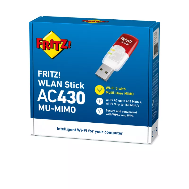 WLAN USB adapteris AC 430 Edition MU-MIMO International, Wi-Fi 5 (802.11ac), 583 Mbit/s, caurspīdīgs