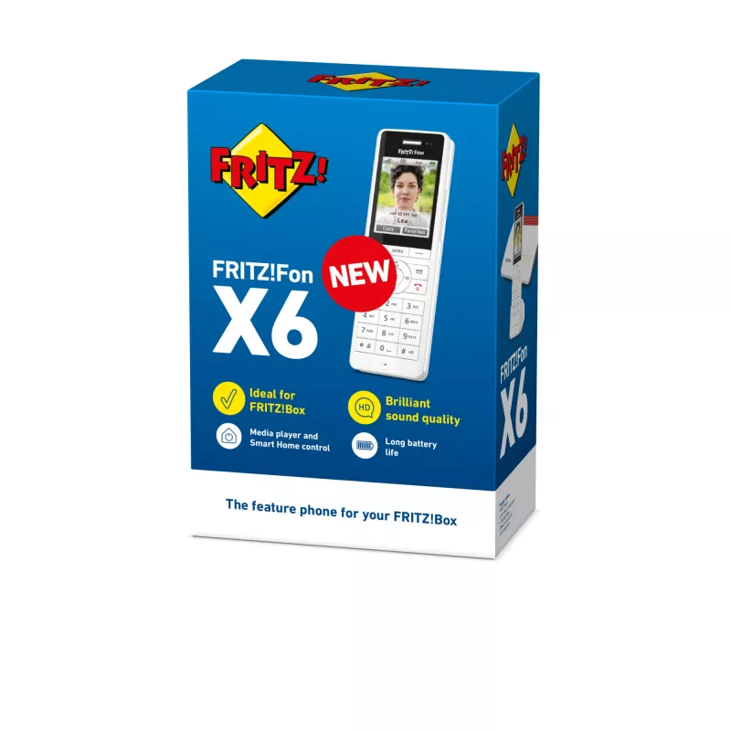 DECT bezvadu klausule FRITZ X6 balta International