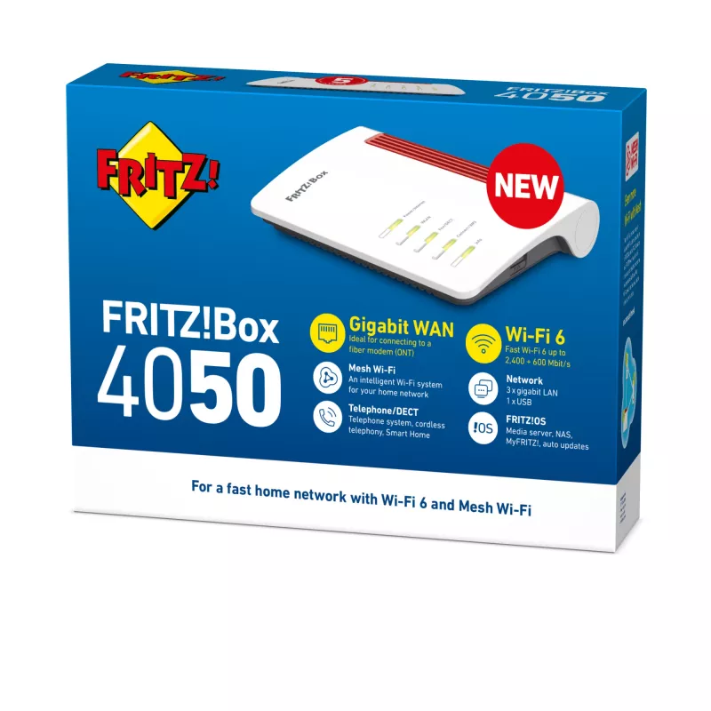 Box 4050 International bezvadu maršrutētājs, divjoslu (2.4 GHz / 5 GHz)