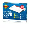 Bezvadu maršrutētājs FRITZ!Box 6670 Cable Edition International, Wi-Fi 7, 2.5 Gigabit Ethernet, divjoslu (2.4 GHz / 5 GHz), sarkans/balts