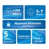 Mesh komplekts FRITZ 4200 3-pack Edition Inter Divjoslu (2.4 GHz / 5 GHz) Wi-Fi 6E (802.11ax) Sarkans, Balts 2x2/4x4