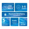 Mesh komplekts FRITZ 4200 2-pack Edition International, divjoslu (2.4 GHz / 5 GHz) Wi-Fi 6 (802.11ax), sarkans, balts, 2x2/4x4